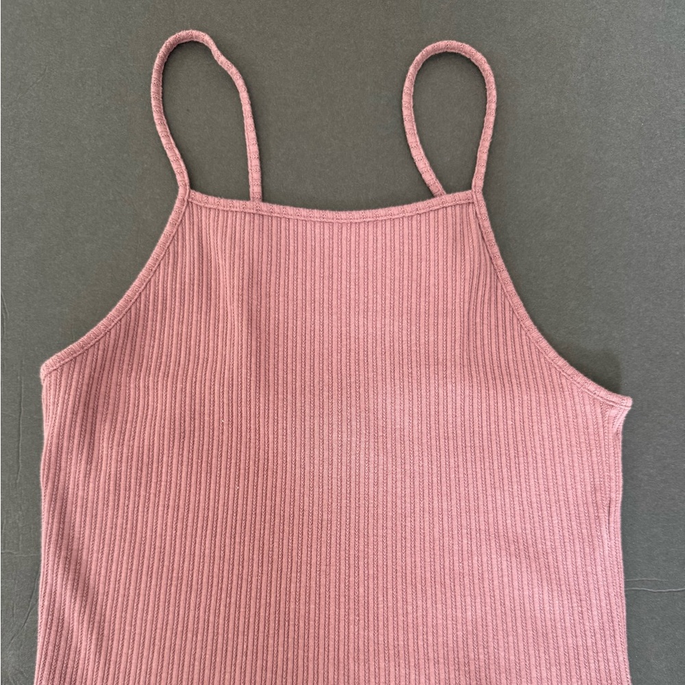 American Eagle Outfitters Mauve Ribbed Camisole